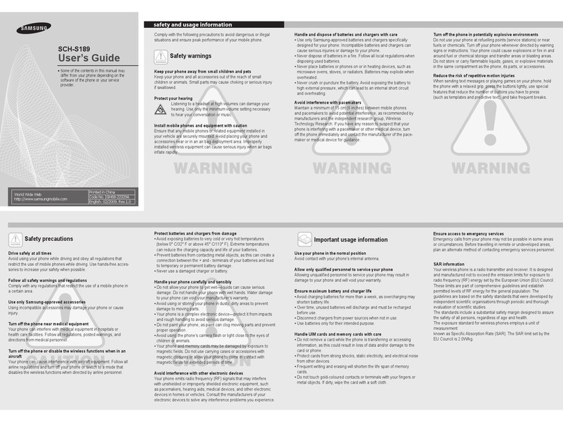 Samsung SCH-S189 User manual