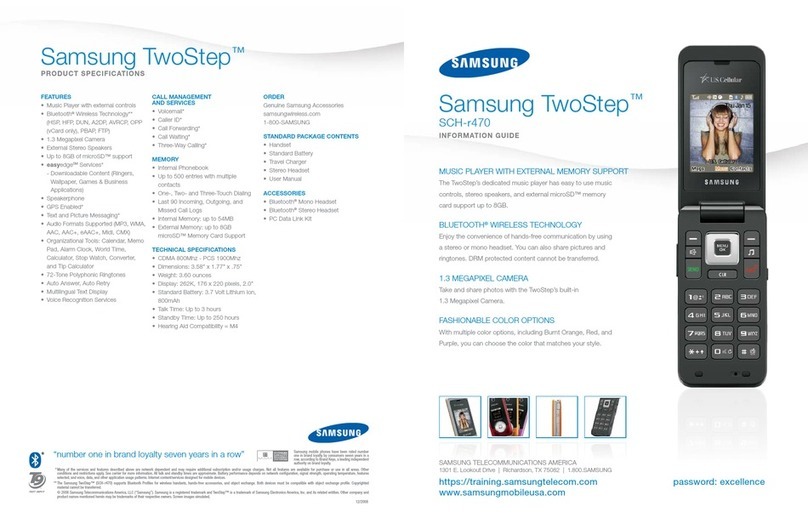 Samsung TwoStep SCH-R470 Series User manual