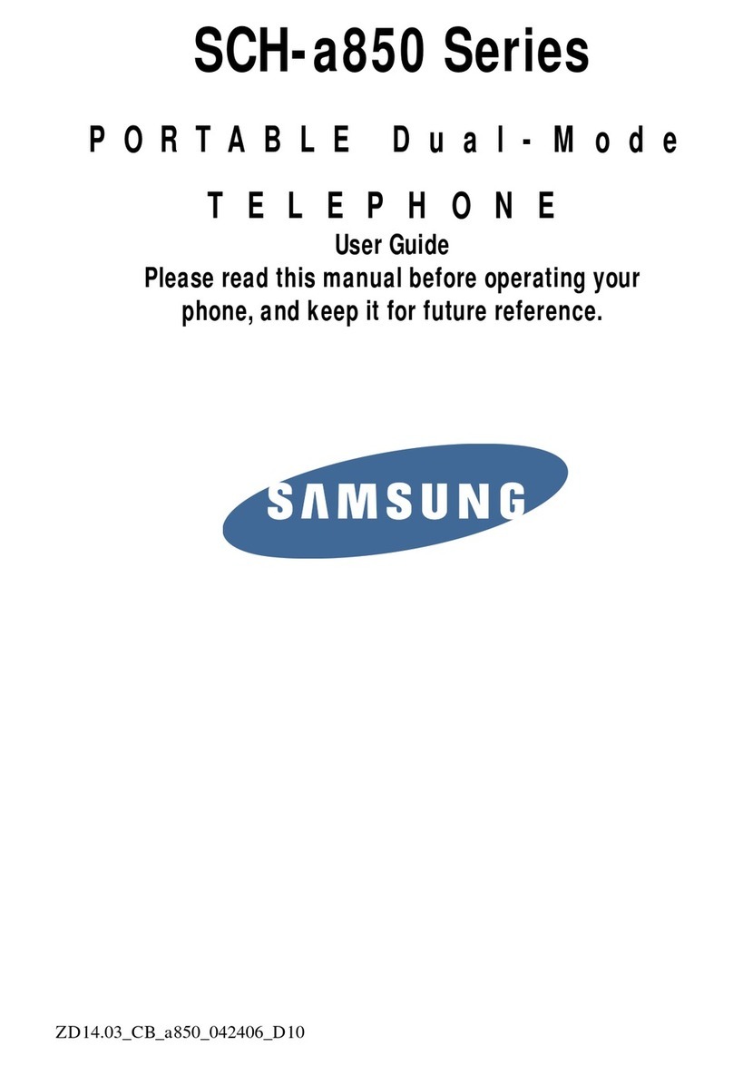 Samsung A850 - SCH Cell Phone User manual