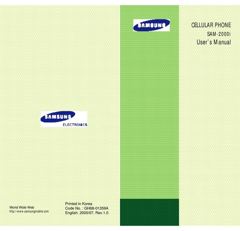 Samsung SAM-2000i User manual Samsung SAM-2000i User manual