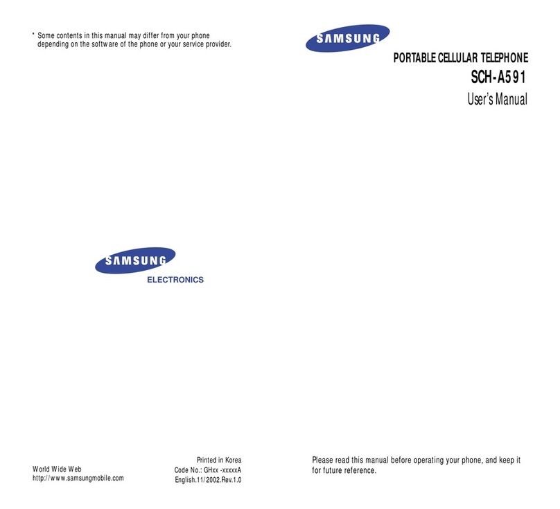 Samsung SCH-A591 User manual Samsung SCH-A591 User manual