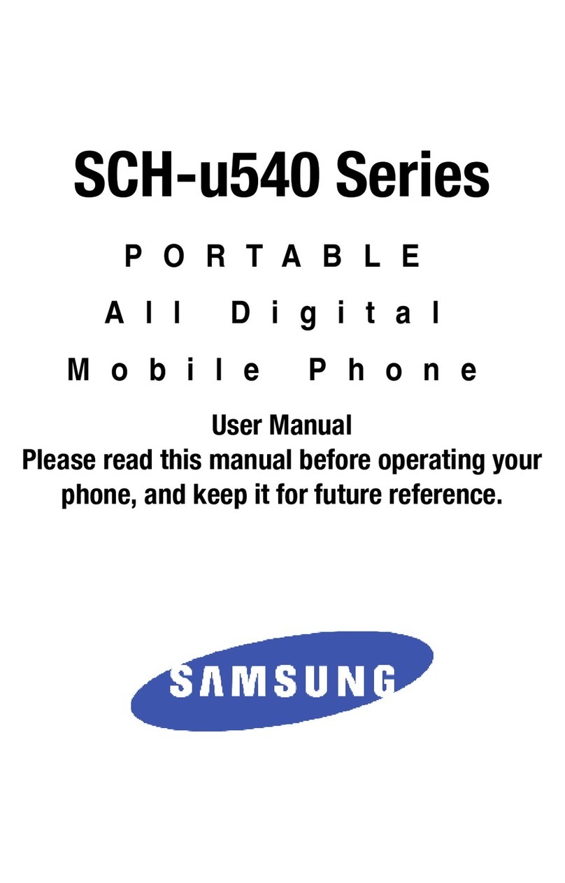 Samsung SCH-u540 Series User manual Samsung SCH-u540 Series User manual