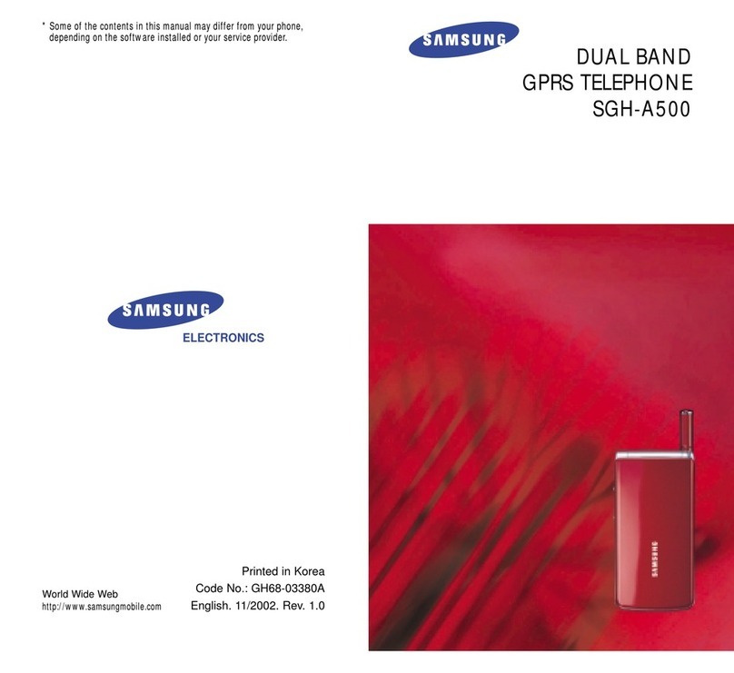 Samsung SGH-A500 User manual Samsung SGH-A500 User manual