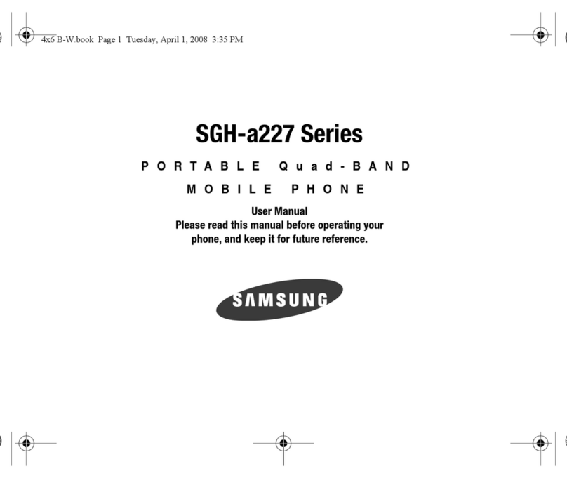 Samsung SGHA227 SERIES User manual