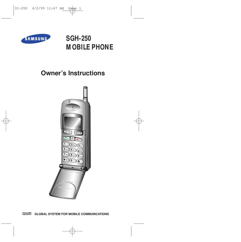 Samsung SGH-250 User manual