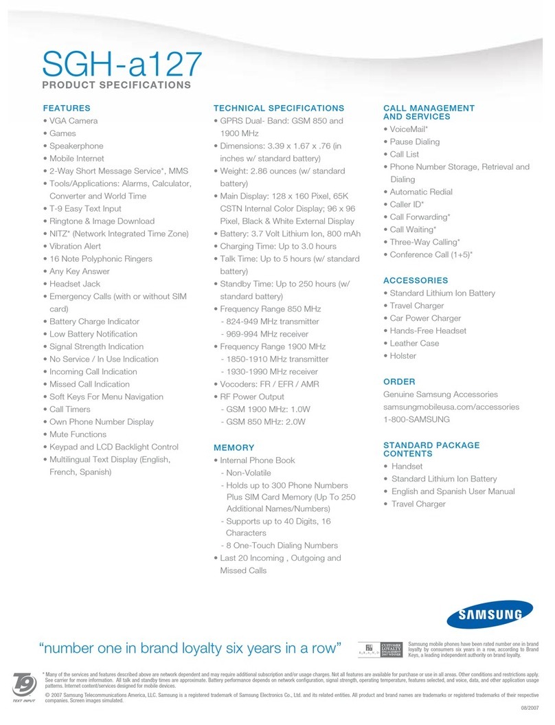 Samsung SGH-a127 Series User manual