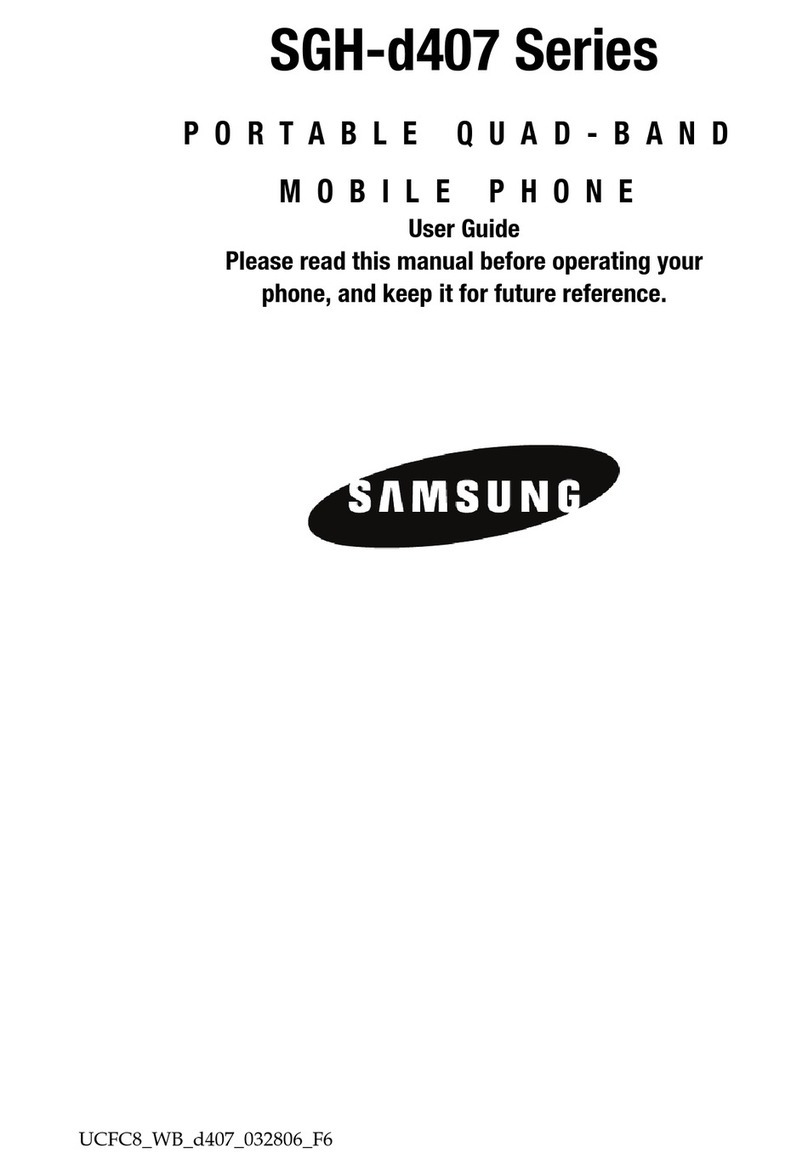 Samsung SGH-d407 Series User manual