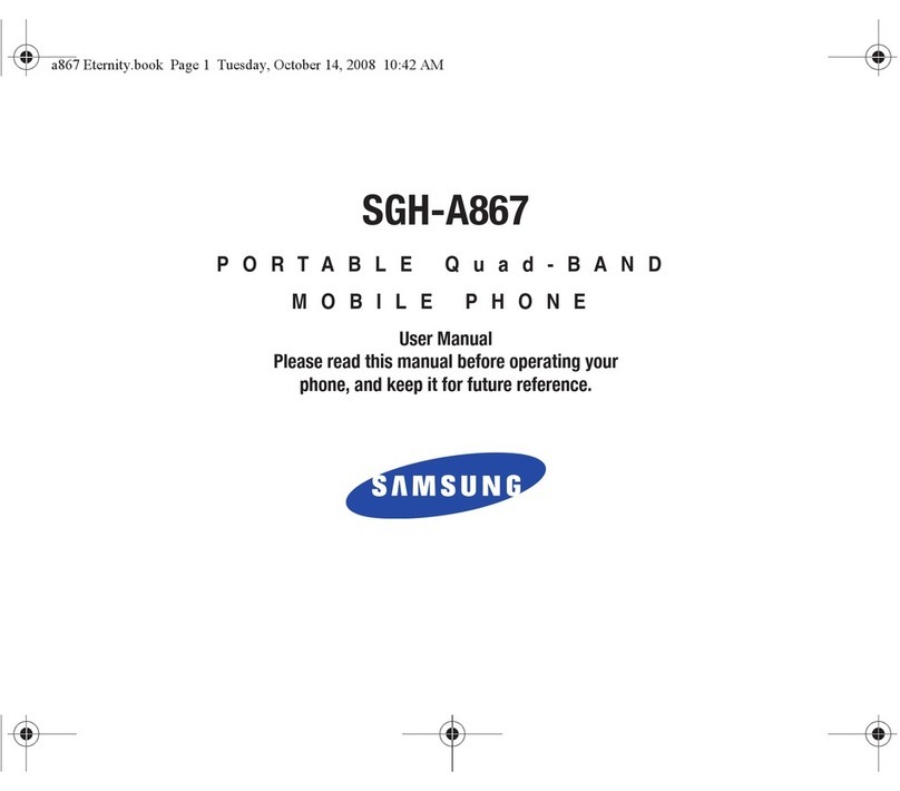 Samsung ETERNITY SGH-A867 User manual