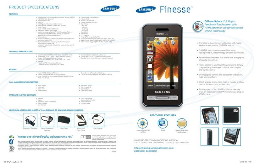 Samsung Finesse SCH r810 User manual