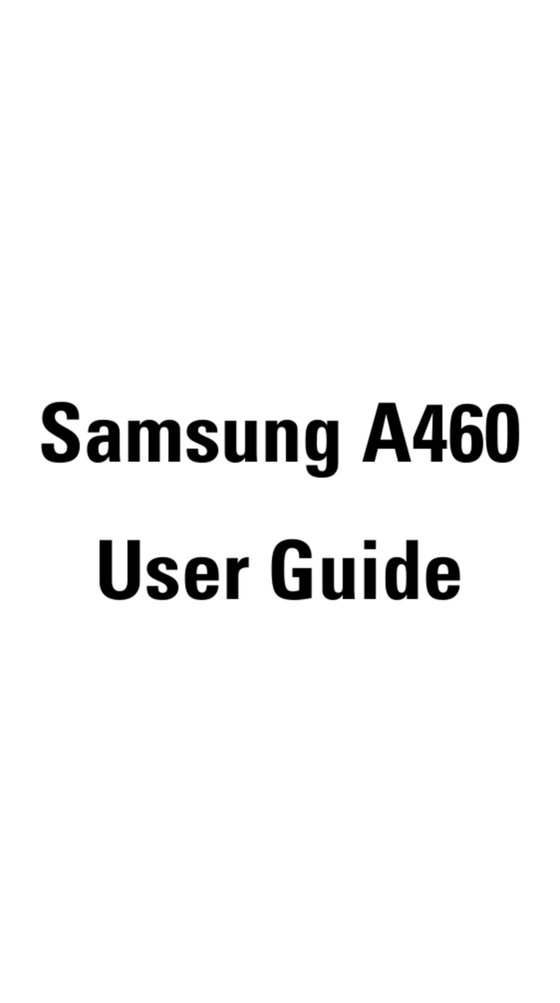 Samsung SPH A460 User manual