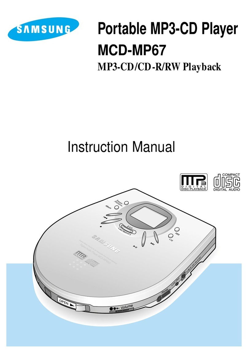 Samsung MCD-MP67 instruction manual