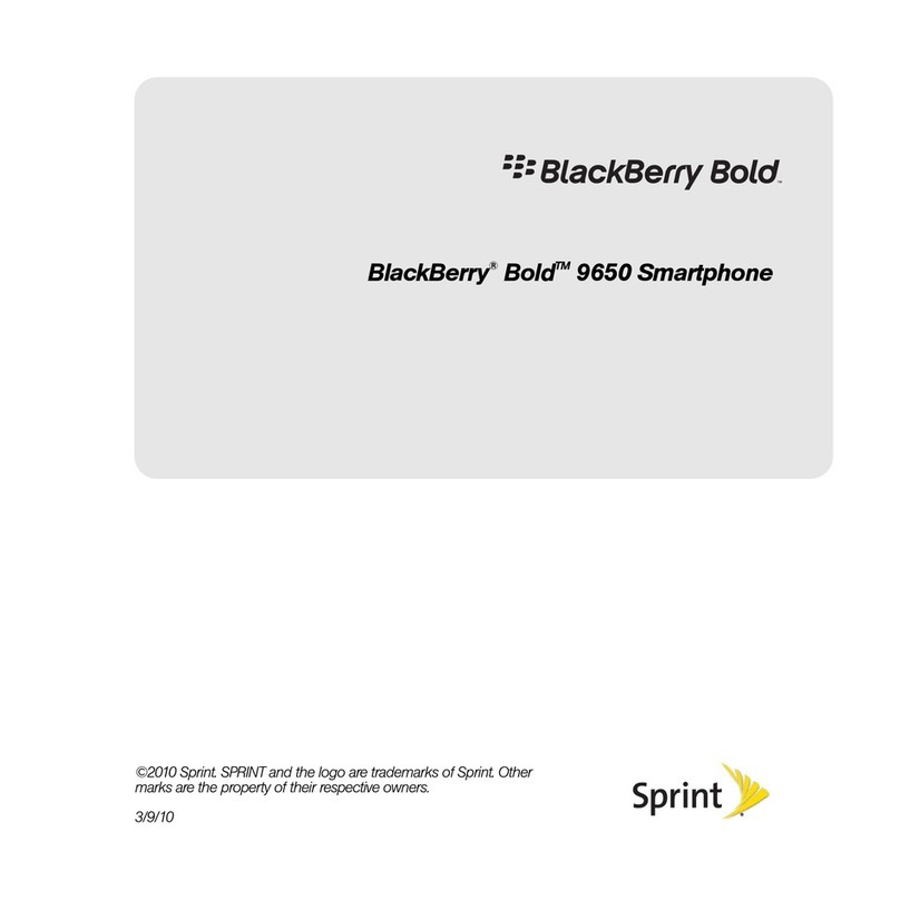 Blackbe;rry Bold 9650 Series User manual