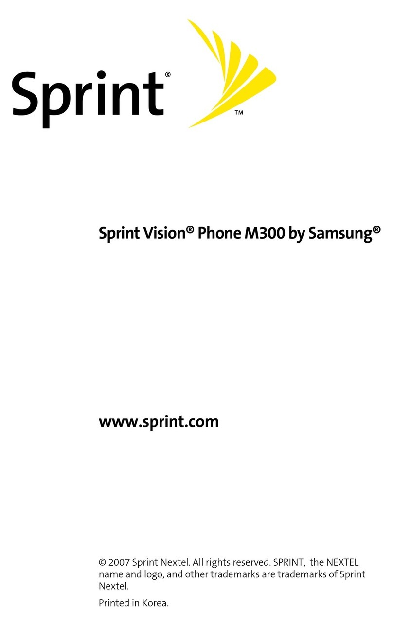Samsung Sprint Vision M300 User manual
