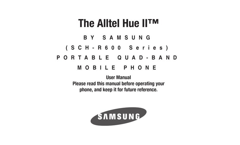 Samsung Alltel Hue II SCH-R600 Series User manual