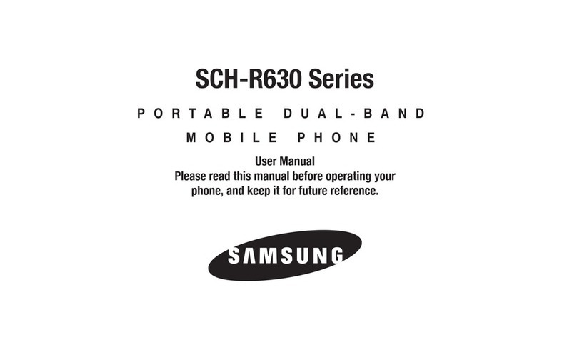Samsung P O R T A B L E D U A L - B A N D SCH-R630 User manual