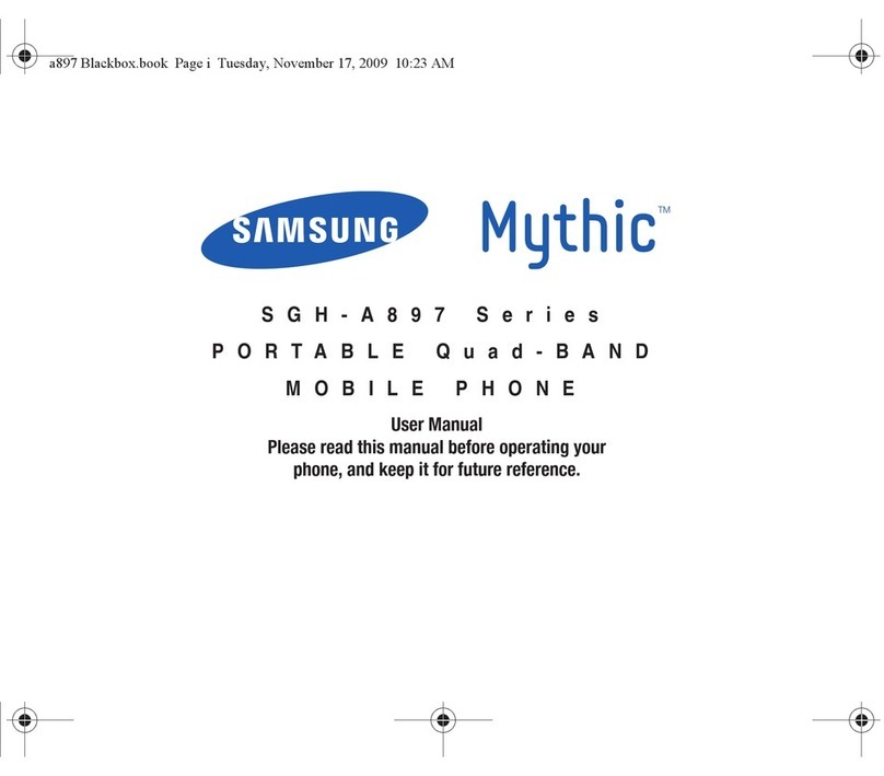 Samsung MYTHIC SGH-A897 Series User manual