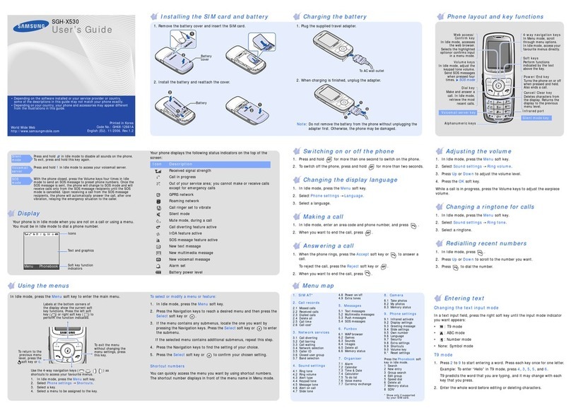Samsung SGH-X530 User manual