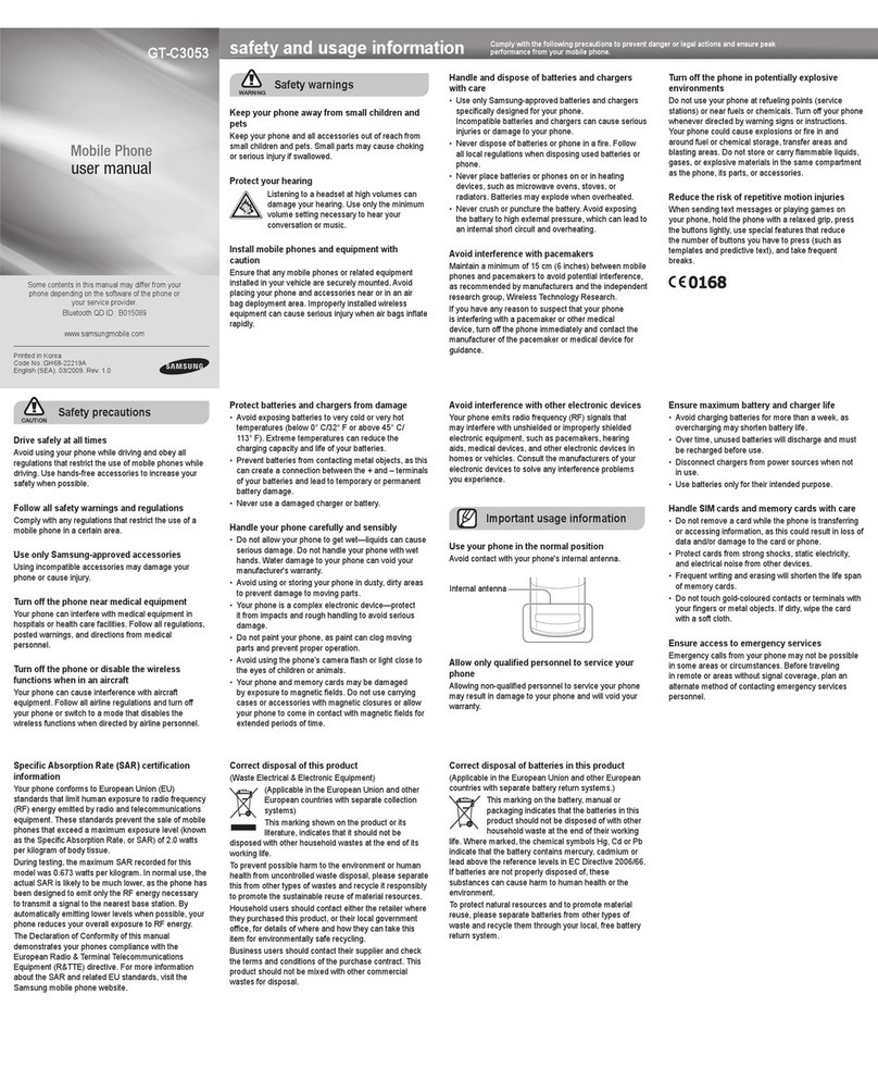 Samsung GT-C3053 User manual