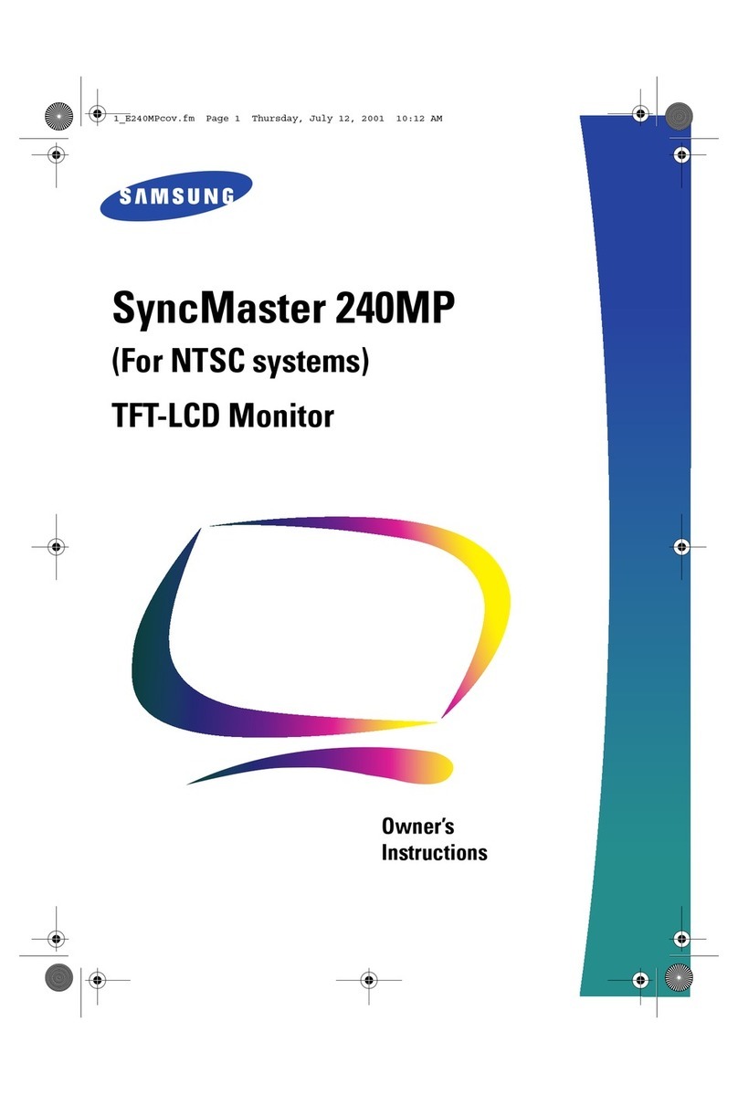Samsung SyncMaster 240MP Owner's instructions