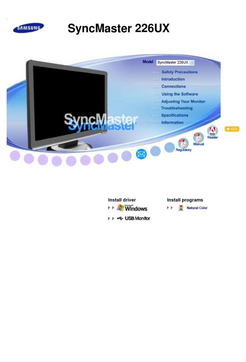 Samsung SyncMaster 226UX User manual