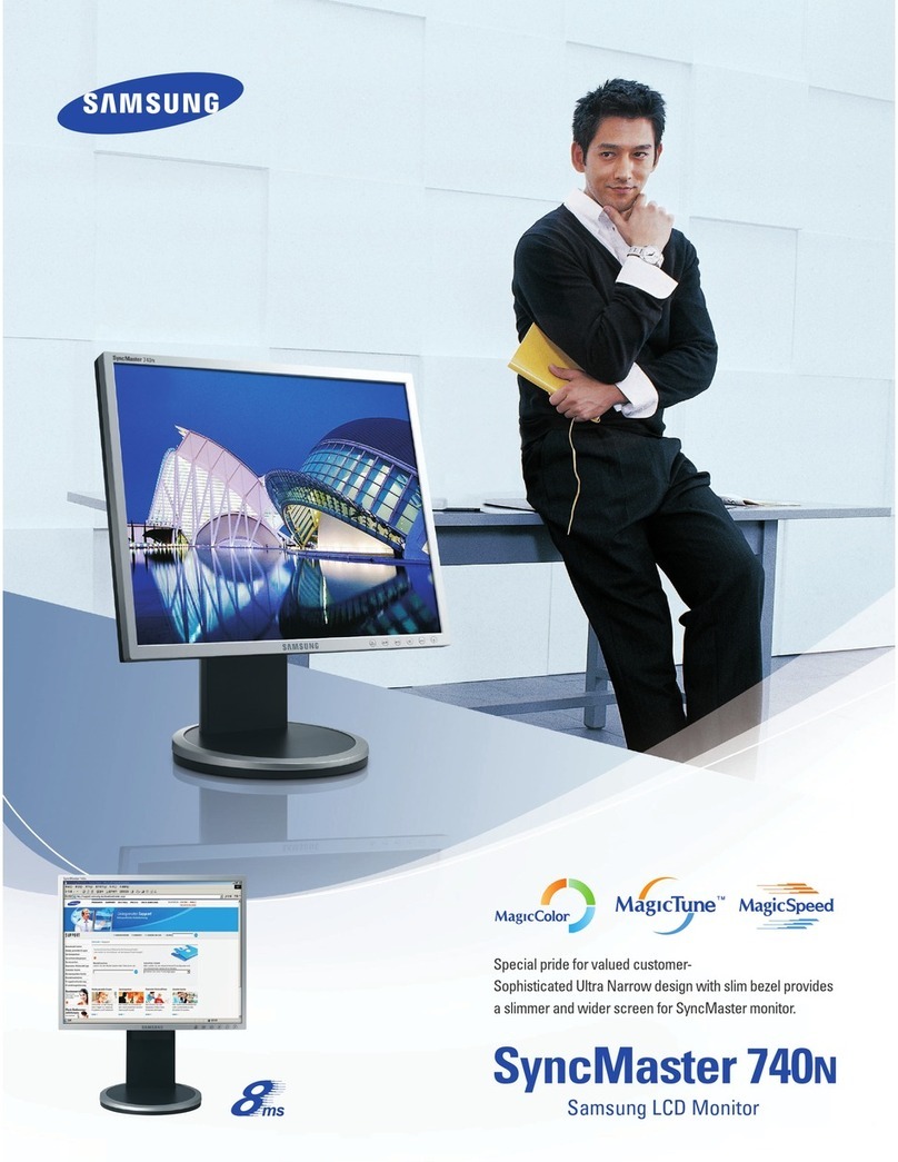 Samsung 740N - SyncMaster - 17" LCD Monitor User manual