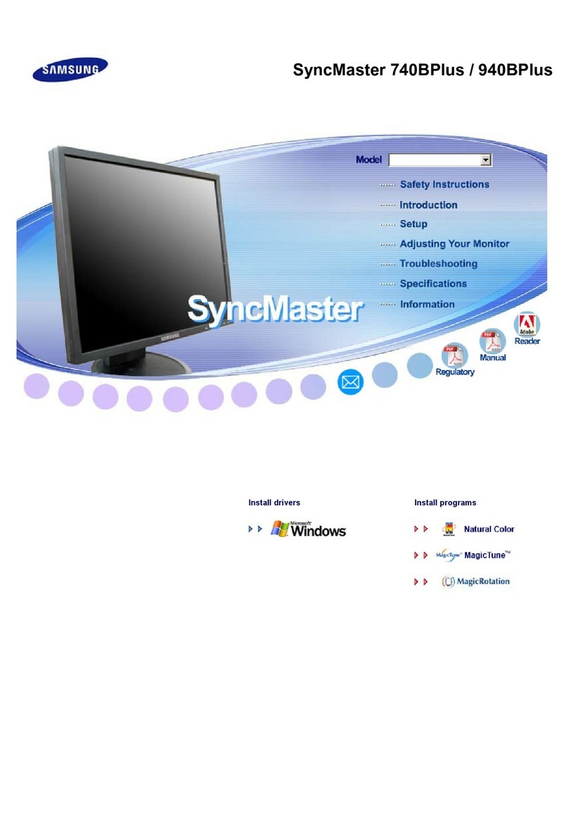 Samsung SyncMaster 740B Plus manual