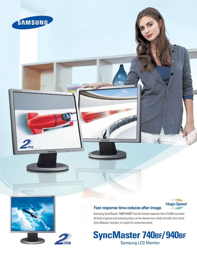 Samsung 740BF - SyncMaster - 17" LCD Monitor Specifications