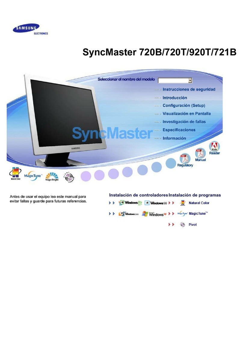 Samsung SyncMaster 720B User manual
