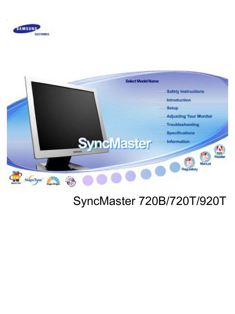 Samsung SyncMaster 720T User manual Samsung SyncMaster 720T User manual