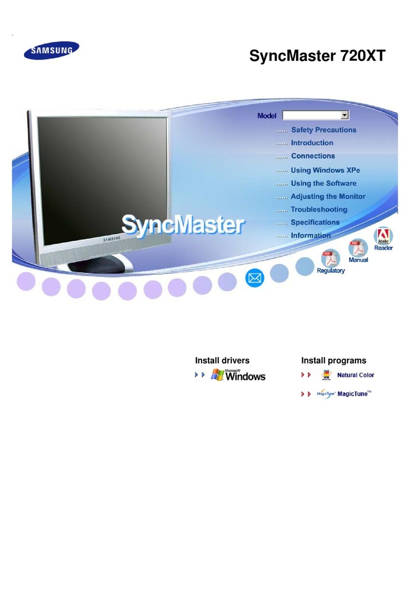 Samsung 720XT - SyncMaster - 256 MB RAM User manual Samsung 720XT - SyncMaster - 256 MB RAM User manual