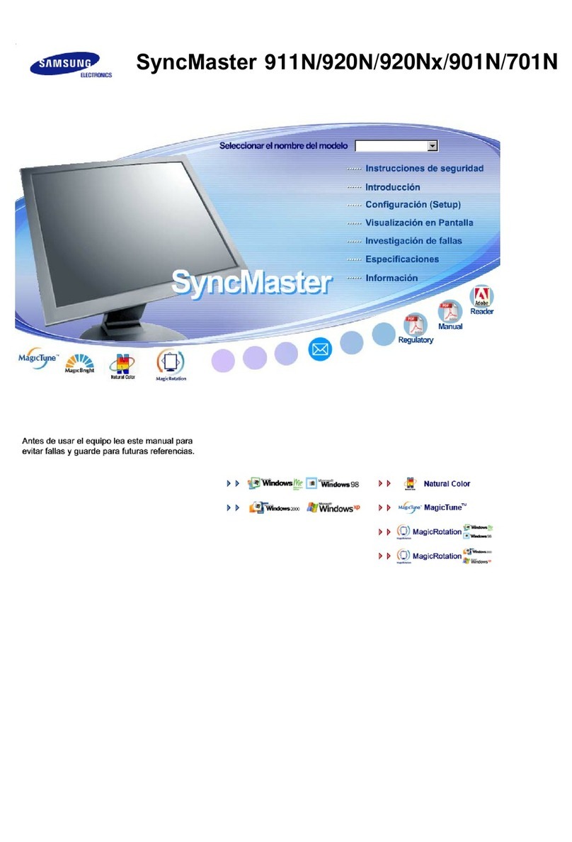 Samsung SyncMaster 701N User manual