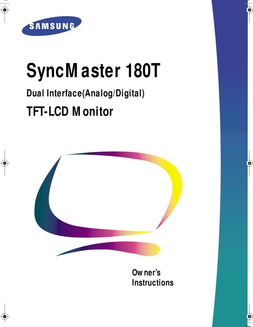 Samsung SyncMaster 180T User manual