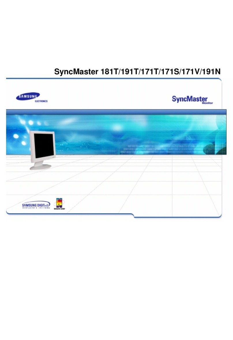 Samsung SyncMaster 171 T User manual