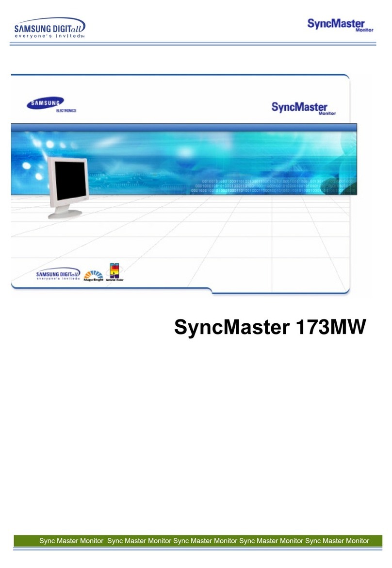Samsung SyncMaster 173MW User manual