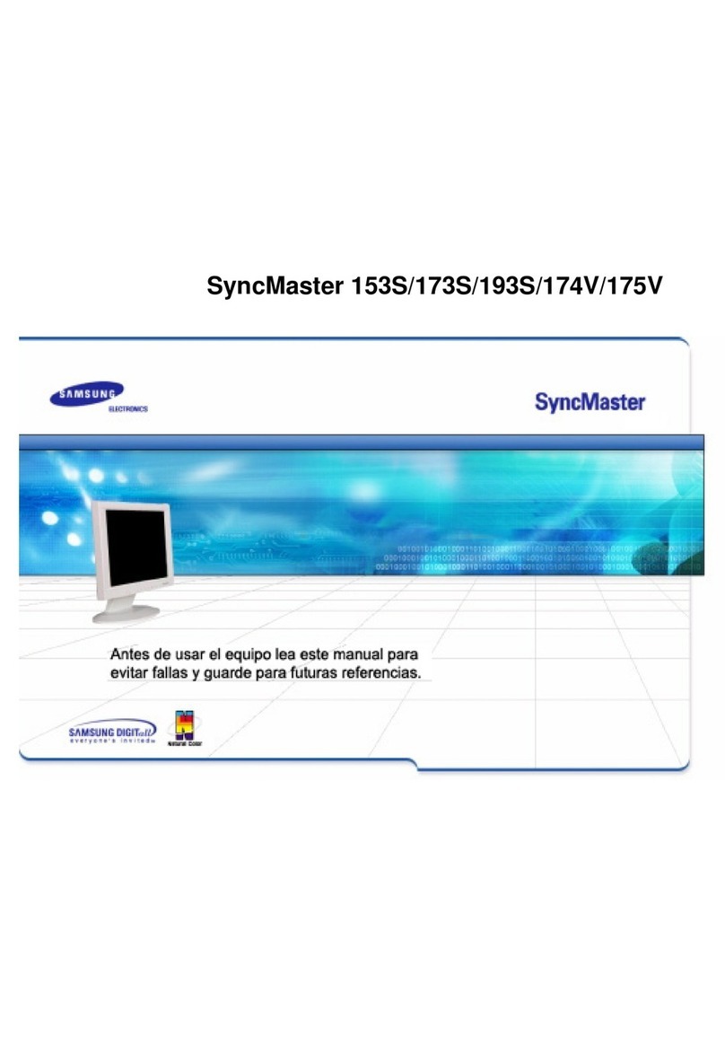 Samsung SyncMaster 153S, 173S, 193S, 174V, 175V User manual