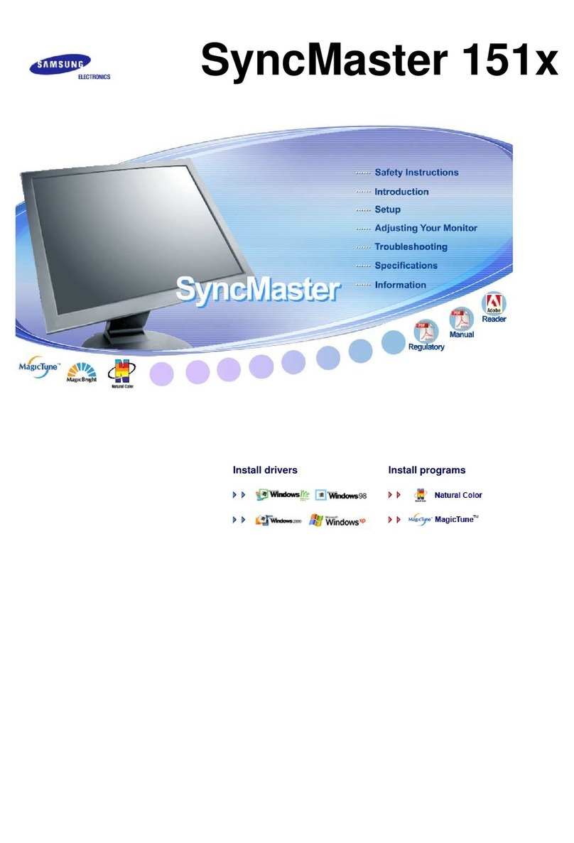 Samsung SyncMaster 151X User manual