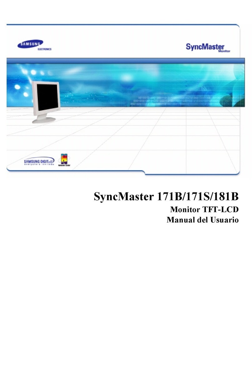 Samsung SyncMaster 171B, 171S, 181B, 171T, 171Q User guide Samsung SyncMaster 171B, 171S, 181B, 171T, 171Q User guide