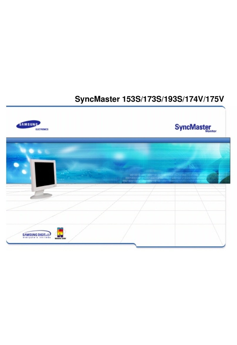 Samsung SyncMaster 153S, 173S, 193S, 174V, 175V User manual