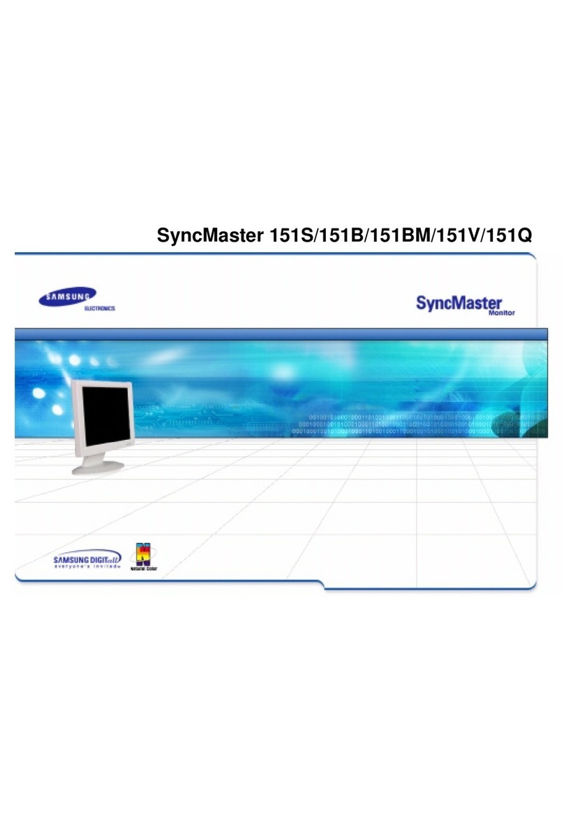 Samsung SyncMaster 151Q Quick start guide