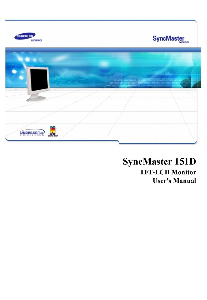 Samsung SyncMaster 151D User manual
