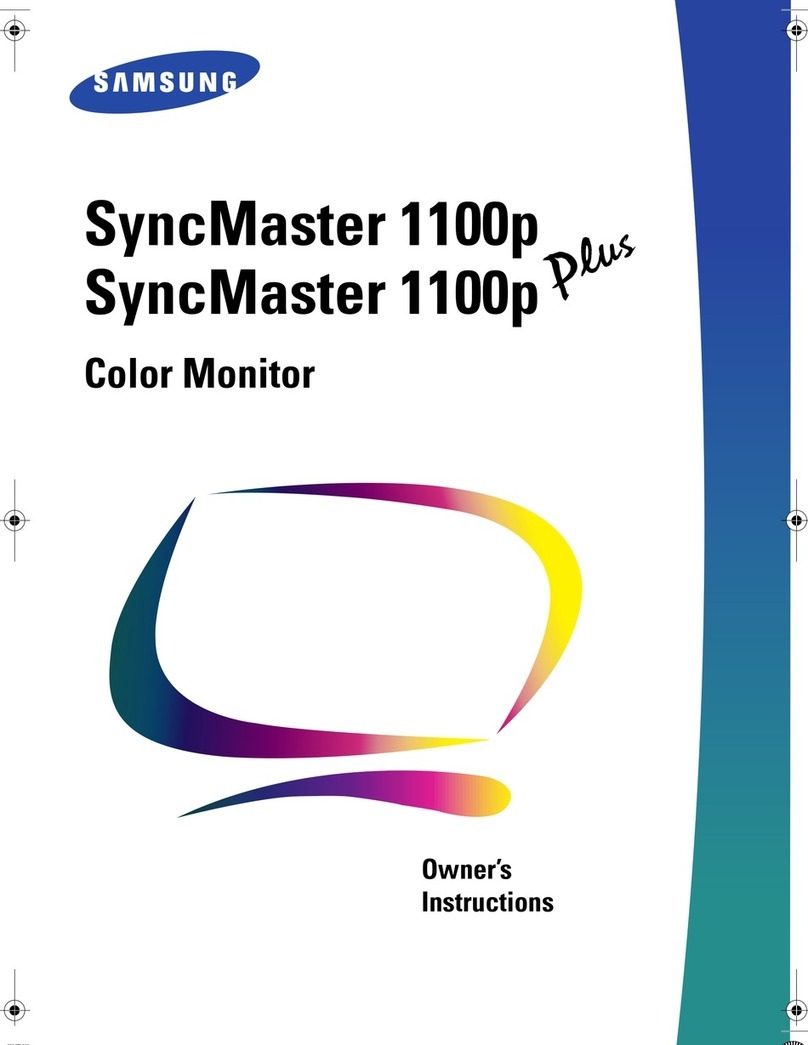 Samsung SyncMaster 1100P User manual