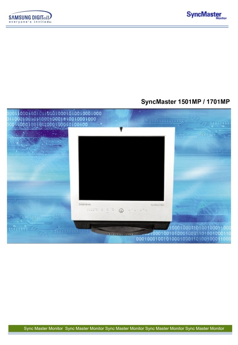 Samsung 1501MP - SyncMaster - 15" LCD Monitor User manual