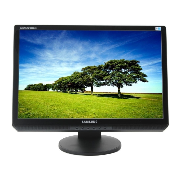 Samsung 2220WM - SyncMaster - 22" LCD Monitor User manual Samsung 2220WM - SyncMaster - 22" LCD Monitor User manual