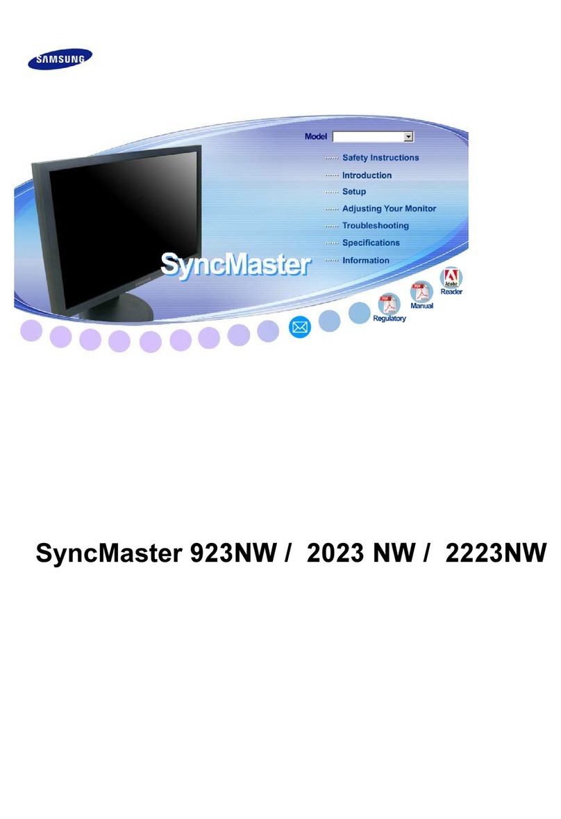 Samsung SyncMaster 2023 NW User manual