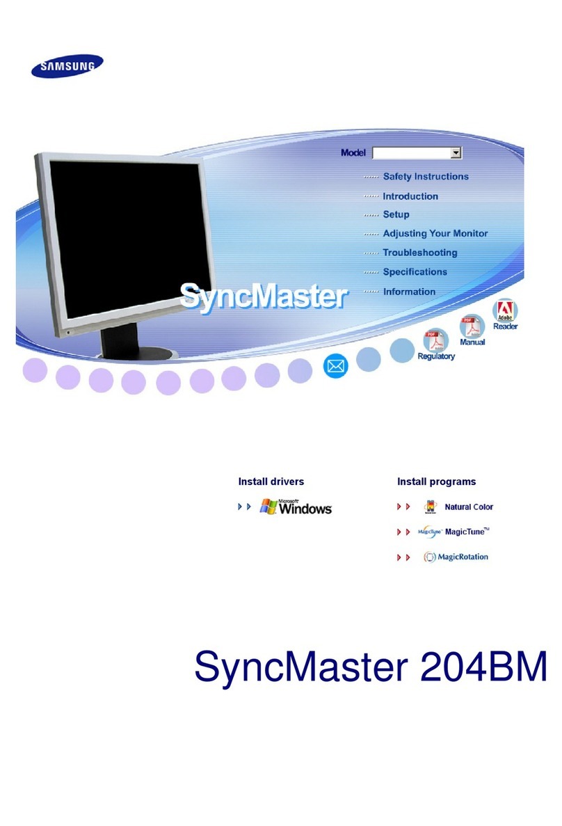 Samsung SyncMaster 204BM User manual Samsung SyncMaster 204BM User manual