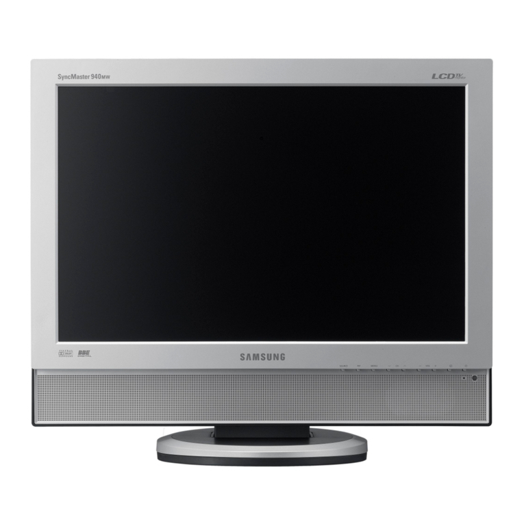 Samsung 940MW - SyncMaster - 19" LCD Monitor User manual