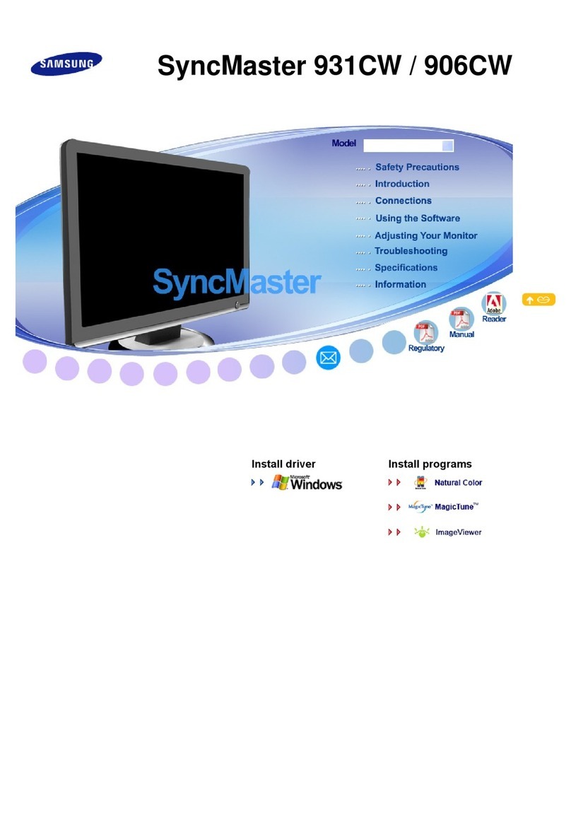 Samsung SyncMaster 931CW User manual