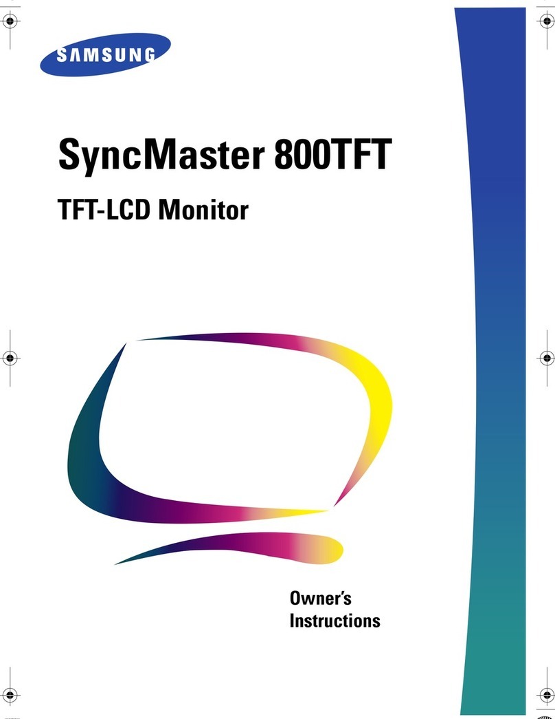 Samsung SyncMaster 800TFT User manual