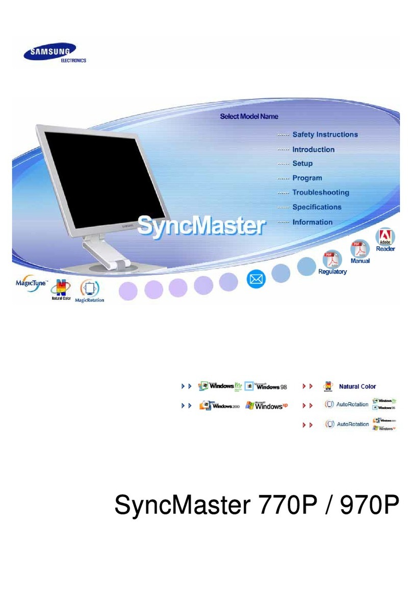 Samsung SyncMaster 770P User manual