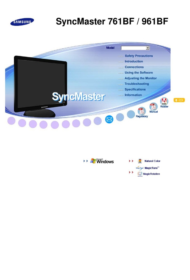 Samsung SyncMaster 761BF User manual Samsung SyncMaster 761BF User manual